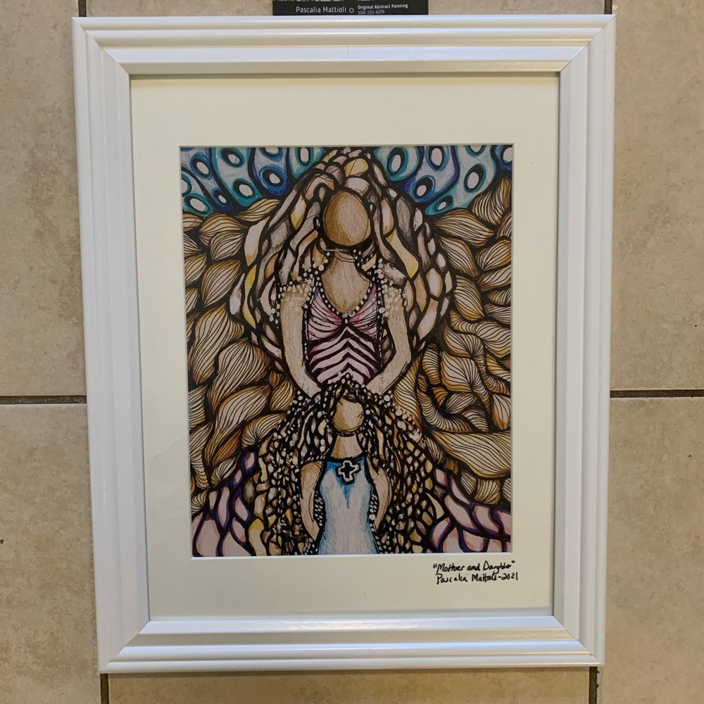Mother and Daughter- framed 8 by 10 print